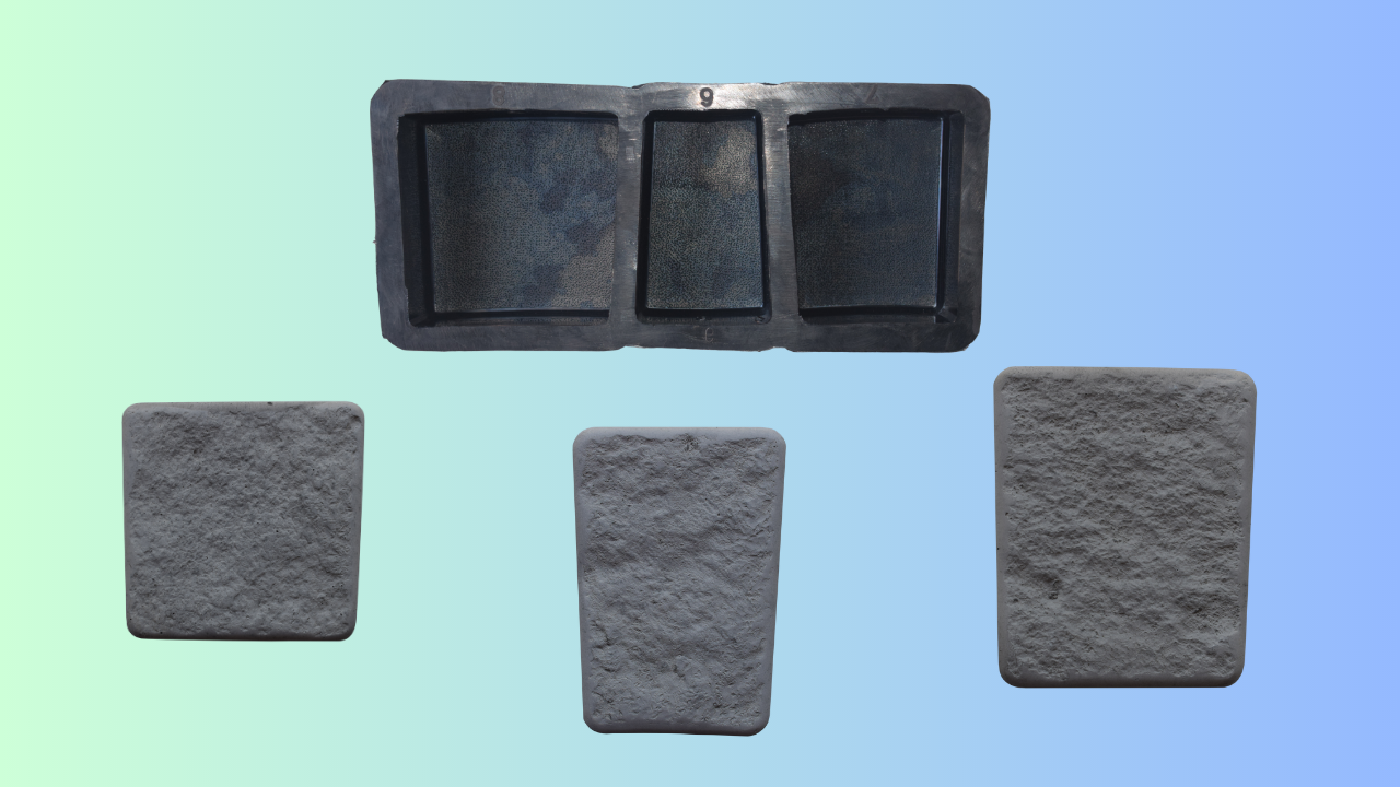 interlock rubber mould paver blocks 